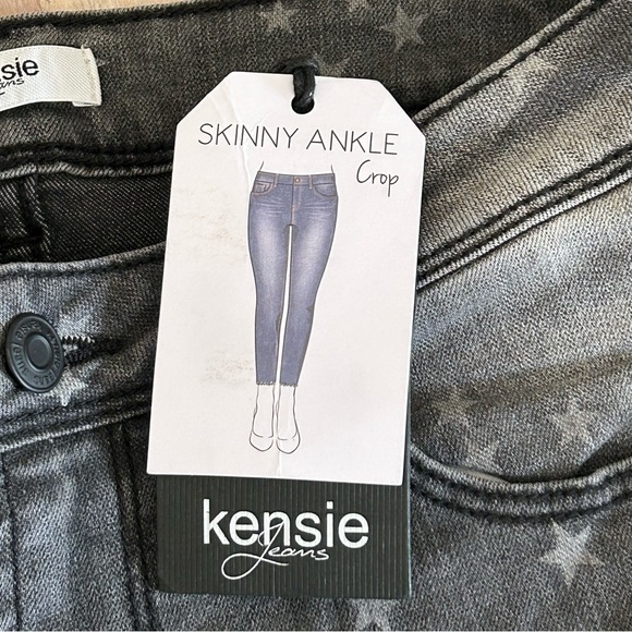 Kensie 4/27 Skinny Crop Ankle Star Jeans - NEW✨ - Picture 2 of 11
